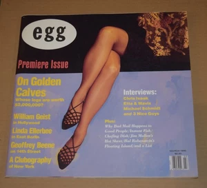 1990 March EGG Magazine, Premiere Edition On Golden Calves Chris Isaak interview - Imagen 1 de 5