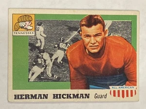 1955 Topps All-American Herman Hickman #1 RC Tennessee Volunteers VG-VGEX - Picture 1 of 2