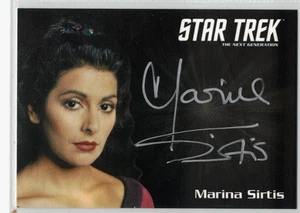 Star Trek TNG Portfolio One autograph card SILVER Marina Sirtis - Picture 1 of 1
