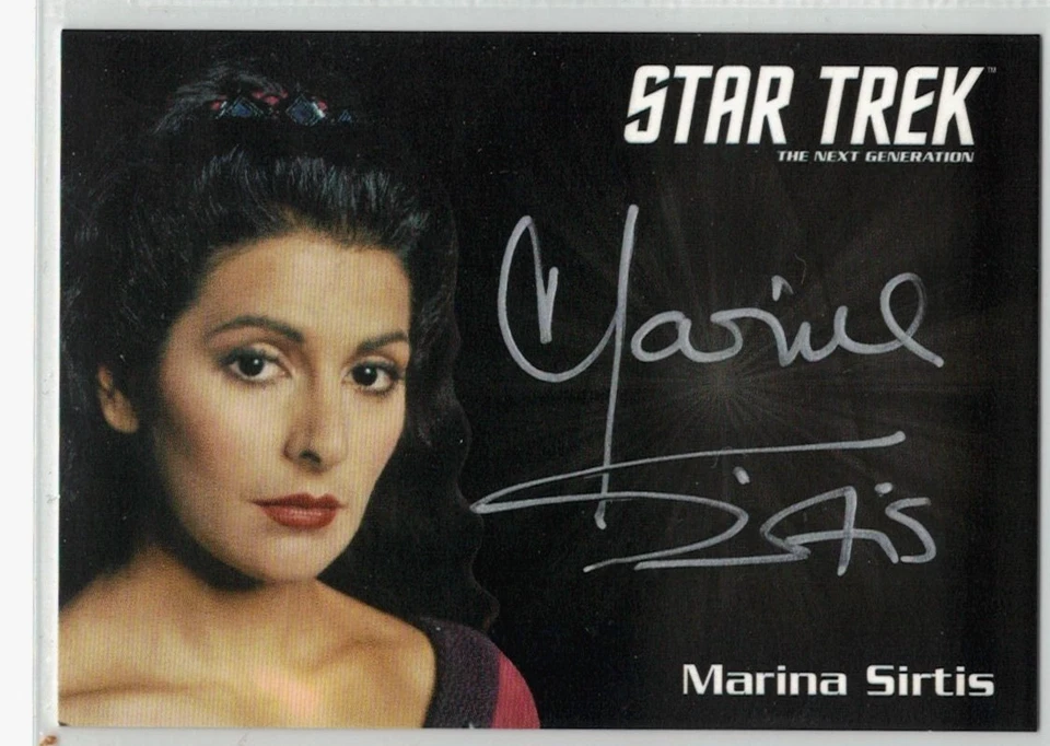 Star Trek TNG Portfolio One autograph card SILVER Marina Sirtis - Image 1 of 1