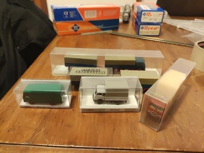 brekina 1:87 Lotto Camion Fiat Gamma Om Lupetto Mercedes Plastico Ferroviario  - Immagine 1 di 4