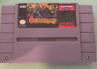 Super Ghouls 'n Ghosts (Super Nintendo SNES, 1991) Tested - Authentic  - Image 1 of 2