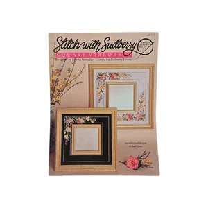 Square Mirrors Frame Cross Stitch Chart Donna Vermillion Giampa, Sudberry House - Picture 1 of 4
