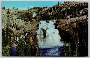 Postcard California Yosemite National Park Glen Aulin Falls Tuolumne River 1960s - Picture 1 of 2