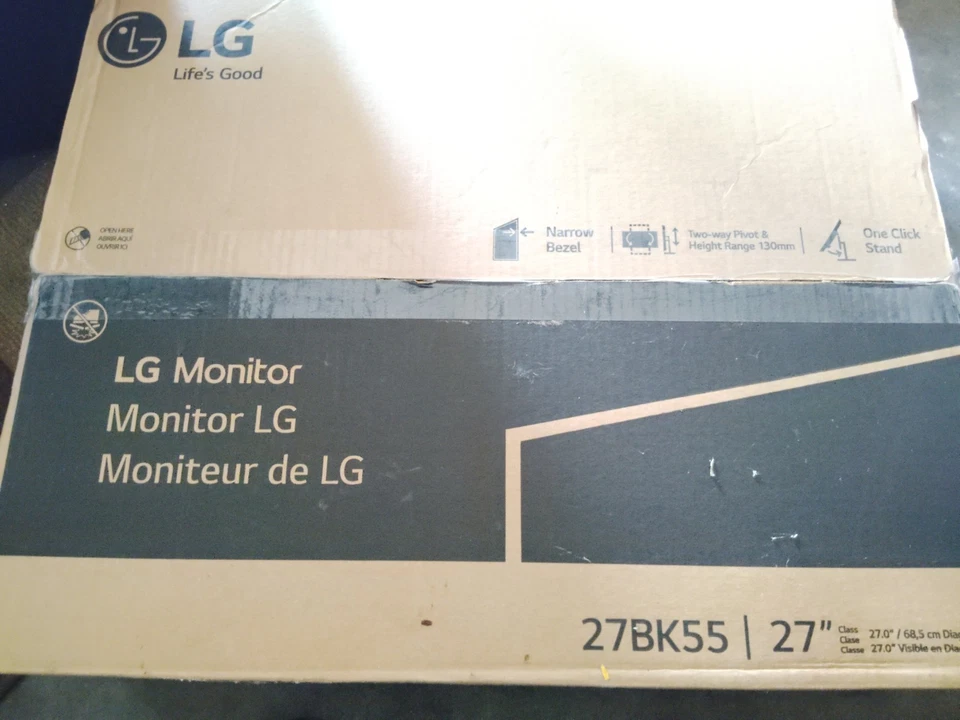 LG 27" LED LCD Monitor 1080p 27BK550Y NEW - Image 1 of 4