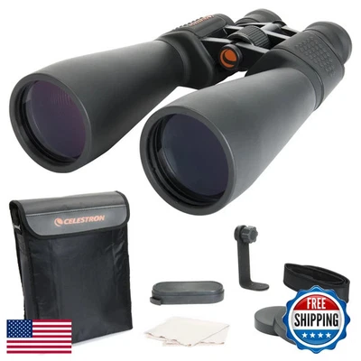 Celestron SkyMaster 15-35x70 Zoom Binoculars Astronomy Outdoor w/ Tripod Adapter - Image 1 of 4