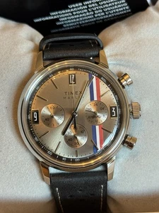 Timex Marlin Sn53 Uhr Braun Silber Lederarmband OneSize Schnäppchen, BRANDNEU! - Bild 1 von 7
