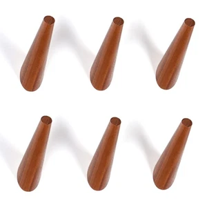 Ganchos de Pared, Ganchos de Perchero de Madera Natural Montados en Pared Rústicos Perchero de Pared Sombrero Ho... - Imagen 1 de 6