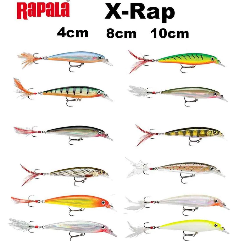 Rapala X-Rap 4cm 8cm 10cm Suspending Wobbler Kunstköder Barsch Zander Hecht  - Bild 1 von 1