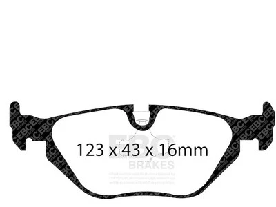Juego de pastillas de freno traseras para BMW 323is 1998-1999 EBC 84383NNDB Foto 1 de 4
