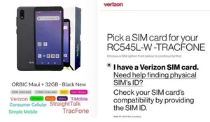 Verizon ORBIC MAUI+ 32GB CDMA-GSM UNLOCKED T-MOBILE/StraightTalk/TracFone - Picture 1 of 11