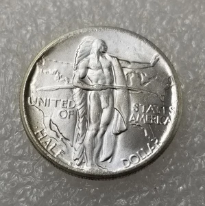 1936-S Oregon Trail Memorial Half Dollar Extra Fine Silver Commemorative - Picture 1 of 3