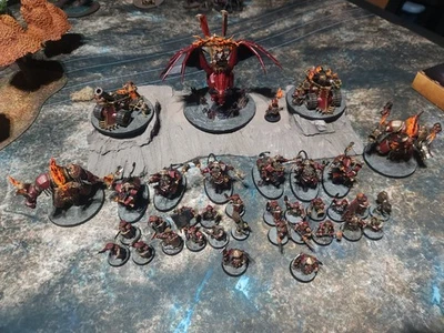 WARHAMMER AoS Helsmiths Of Hashut - Painted Army - 1850pts*  Chaos Dwarf TOW - Image 1 of 4