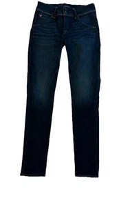 Pantalones de mezclilla Hudson para mujer talla 27 Collin ajustados tiro medio elásticos bolsillos azules - Imagen 1 de 8