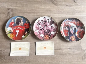 Plato Manchester United Legends David Beckham, Busby Babes, Campeones, Danbury Como Nuevo - Imagen 1 de 7