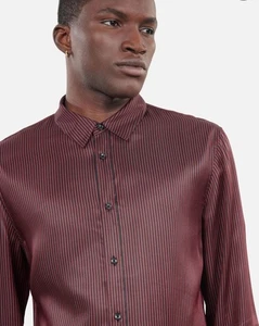 Camicia THE KOOPLES a righe slim fit in misto seta e tessuto taglia small $147 - Foto 1 di 4