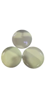 Ikea 12011 Lime Green Stoneware Set Of 3 Dinner Plates 10.5” EUC - Image 1 of 4