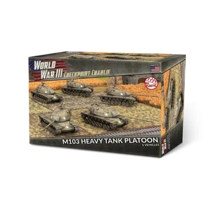 World War III-Checkpoint Charlie: M103 Heavy Tank Platoon (TUBX30) (Plastic) - Picture 1 of 9
