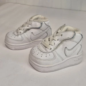 NIKE UNISEX BEBÉ NIÑO FUERZA AÉREA AF1 BLANCO TECHO ALTO 1C 314565-113 LIMPIO - Imagen 1 de 7