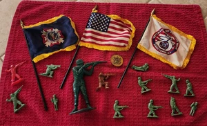Vintage Veterans of Foreign Wars USA FLAGS PLUS... - Picture 1 of 11