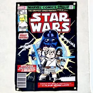 Marvel Lego Star Wars Minifigure Poster Mini Figure Retired Rare Vintage Set ESB - Picture 1 of 7