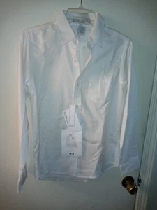 North End White NEW Long Sleeve School Uniform Shirt Size Large YOUTH SEE PICS - Picture 1 of 9