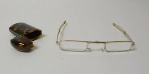Folding Scorecard Readers / Reading Glasses, Faux Tortoiseshell Case - Picture 1 of 12