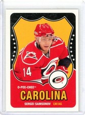 2010-11 O-Pee-Chee Retro Blank Backs Sergei Samsonov Carolina Hurricanes