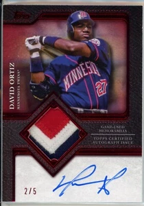 2025 Topps Series 2 Flagship Autograph Patch David Ortiz TFAP-ORT 2/5 - Picture 1 of 2