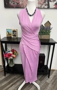 RACHEL Rachel Roy.Damen Kleid Wickel V-Ausschnitt; Midi Silhouette Gr.XS Ärmellos - Bild 1 von 11