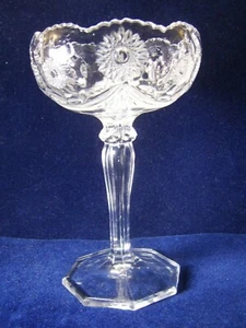 EAPG Tall Glass Compote - Picture 1 of 8