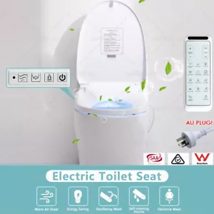 Electric Toilet Seat Bidet Cover Remote Control Washlet Water Clean Smart Auto - Picture 1 of 12