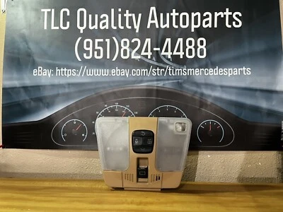 1998-2002 Mercedes-Benz W202 W208 W210 Overhead Dome Light Tan C280 CLK320 E320 - Image 1 of 4