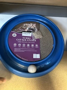 Bergan Turbo Scratcher Cat Toy W/Catnip & Ball replaceable pad Colors May Vary - Picture 1 of 1