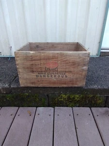 Vintage Olin Explosive Wooden Crate Box. RARE - Picture 1 of 9