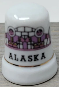 Thimble Inuit Alaska commemorativo vintage da collezione - Foto 1 di 5