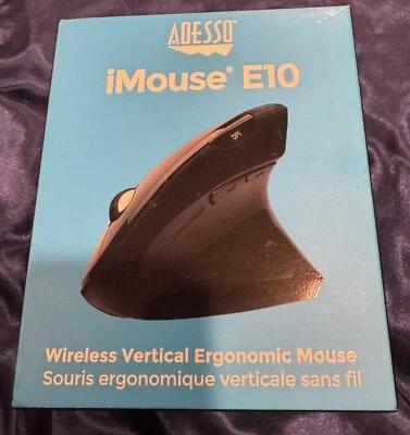 Adesso IMOUSE E10 iMouse E10 2.4GHz RF Wireless Vertical Ergonomic Mouse - Image 1 of 4