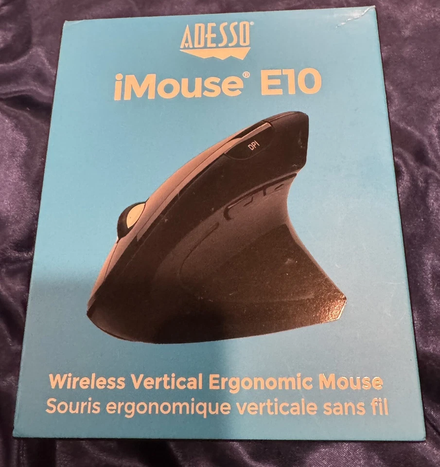 Adesso IMOUSE E10 iMouse E10 2.4GHz RF Wireless Vertical Ergonomic Mouse - Image 1 of 4
