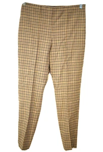 Ralph Lauren Polo Damen Gr. 10 Hose Pants kariert kariert Wollmischung braun - Bild 1 von 7