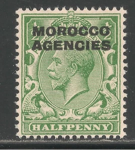 Agencias Marruecos #209 (SG #42) EN MUY BUEN ESTADO MNH - 1918 1/2p Rey Jorge V - Sobreimpreso - Imagen 1 de 1