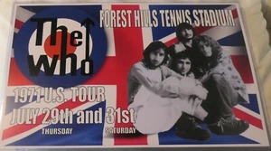 THE WHO 1971 FOREST HILLS REPLICA MUSIC CONCERT POSTER - Picture 1 of 2