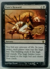 MTG -Magic- x1 Pain's Reward, Rare, Saviors of Kamigawa, Like New, Never Played