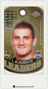 *2010 Select NRL Collectable Stars Tags Gold Tag G31 Robbie Farah (Tigers)