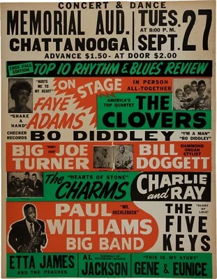 Concert and Dance Poster 13" X 19" Concert Mini Poster Re-Print Photo  - Image 1 of 3