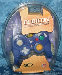 Mad Catz Nintendo GameCube Cubicon MACRO Controller Indigo Purple Madcatz NEW - Picture 1 of 3