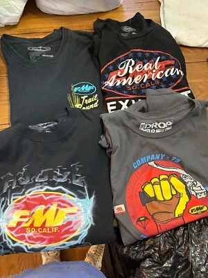LOTE DE 4 camisetas de carreras fmf talla XL - una es manga larga Foto 1 de 4