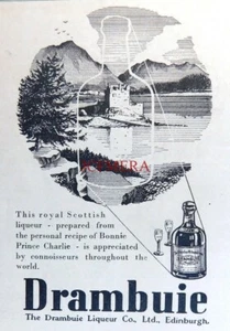 DRAMBUIE Liqueur Drink Bonnie Prince Charlie ADVERT #2: Small 1953 Print 670/156 - Picture 1 of 1