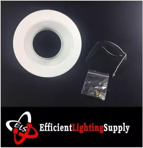 12 Pack 4" Recessed Can Light Step Trim White Baffle For PAR 20 120V Bulbs - Picture 1 of 9