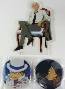 Detective Conan Can Badge Mascot Set Kaito Kid Toru Amuro Shuichi Akai - Picture 1 of 3