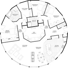 House plan - 380 sq meters - 4090 sq feet